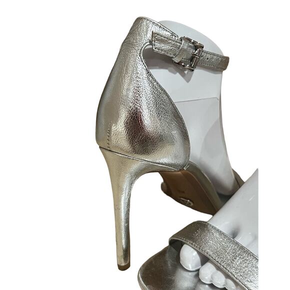 Michael Michael Kors Ankle Strap heels Silver size 9 - Picture 8 of 11